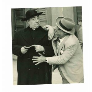 Gino Bramieri and Aldo Fabrizi - Vintage Photograph