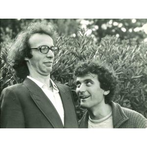 Massimo Troisi and Roberto Begnini - Vintage Photograph 