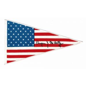 USA Pennant Autographed by Eugene McCarthy