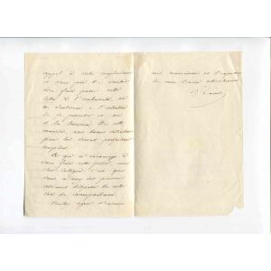 Autograph Letter by Hippolyte Carnot