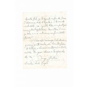Autograph Letter by Jorge Guillén