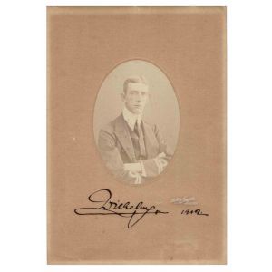 Photographic Portrait and Signature of Wilhelm of Sweden