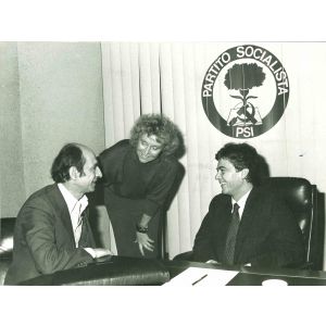 Claudio Martelli and Margherita Boniver - Vintage Photograph