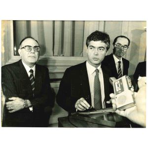 Claudio Martelli and Rino Formica - Vintage Photograph