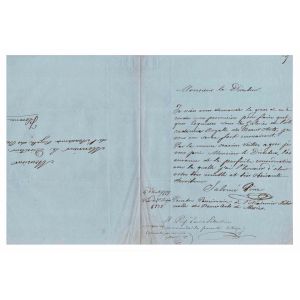Rare Autograph Letter by José Salomé Pina