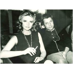 Sylva Koscina and Paolo Villaggio - Vintage Photo