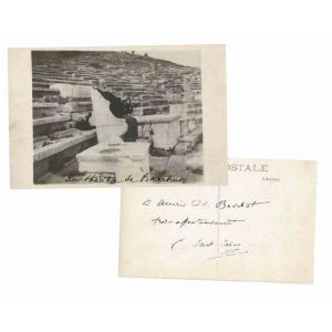 Photographic Portrait and Autograph of Camille Saint-Saëns