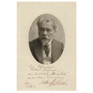 Photographic Portrait and Autograph of Arthur Nikisch