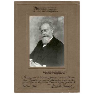 Photographic Portrait and Autograph of Wilhelm Kienzl