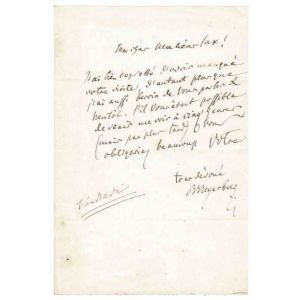 Autograph Letter by Giacomo Meyerbeer - Original Manuscripts