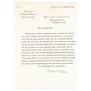 Typewritten Letter Signed by Bruno Walter - Original Manuscripts