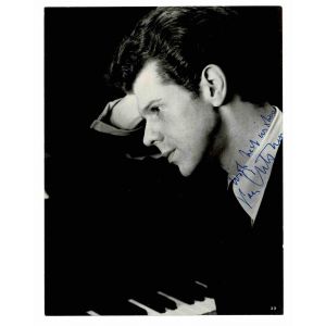 Photographic Portrait and Signature of Van Cliburn