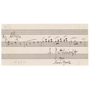 Musical Sheet Signed by Alexander Gretschaninow