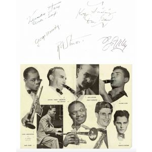 Poster of the Festival of Jazz 1948 Signed by Various Artists