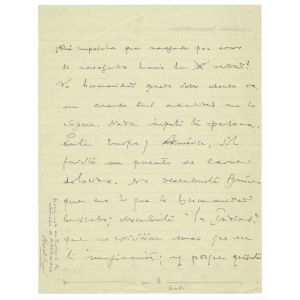 Autograph Document by Salvator de Madariaga - Original Manuscripts
