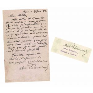 Authograph Letter of Arkadi Polunin