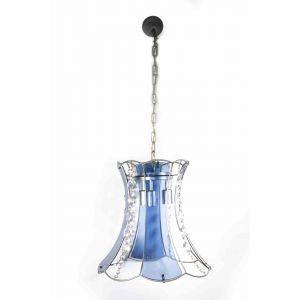 Crystal Blue chandelier
