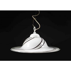 Murano Black and White Lamp