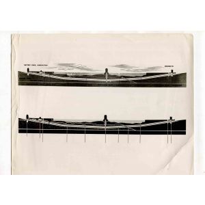 New Tunnel under East River - American Vintage Photograph