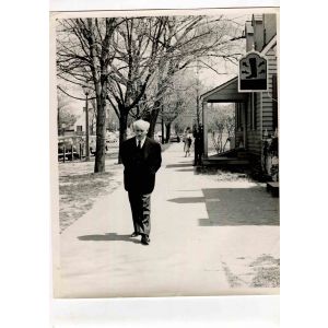 Toscanini Walking in Williamsburg - American Vintage Photograph