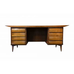 Mid-century Wood Desk by Melchiorre Bega