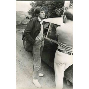 Gianni Morandi and his Ex-Manager Lionetti - Vintage Photo