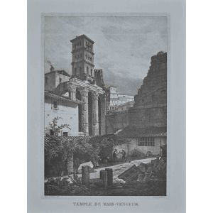 Roman Temple - Set of 6 Vintage Offset Prints After G. Engelmann