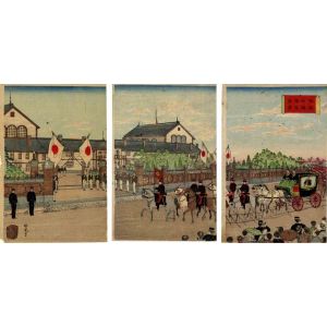 Ginko Adachi - Picture of the Opening of the Temporary Diet Building - Modern Artwork