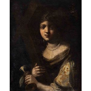 Noblewoman Embracing the Faith - SOLD