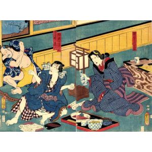 Utagawa Kunisada - Romantic Drama - Modern Artwork
