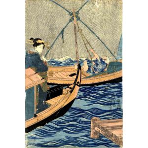 Utagawa Kunisada - Fishing Boats - Modern Artwork