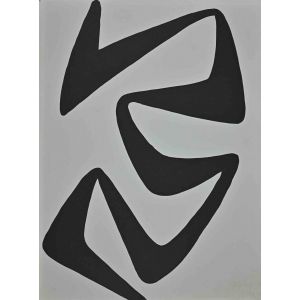 Alexander Calder - Black Abstract Composition - Contemporary Artwork