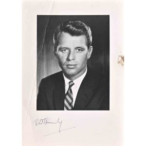 Autographed Portrait of Young Robert Kennedy