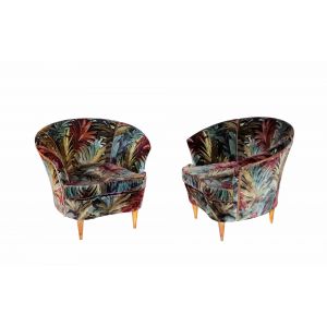 Pair of Vitange Armchairs Italy 1950s