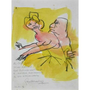 The Couple -  Dedicated to Mino Maccari