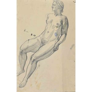 Sketch Of Nude Man
