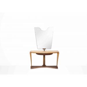 Vintage Consolle with Mirror by Osvaldo Borsani