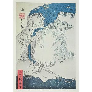 Snow Scene along Kiso Route
