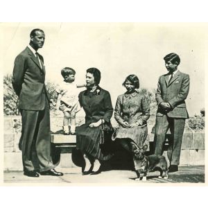 Royal Family in Birthday of Princess Anne- Vintage Photograph    