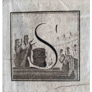 Antiquities of Herculaneum  - Letter of the Alphabet  S