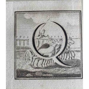 Antiquities of Herculaneum  - Letter of the Alphabet  Q