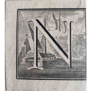 Antiquities of Herculaneum  - Letter of the Alphabet N