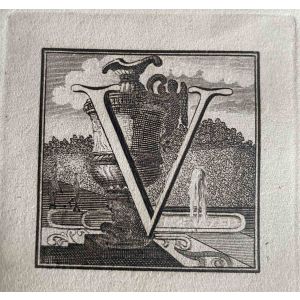 Antiquities of Herculaneum  - Letter of the Alphabet V