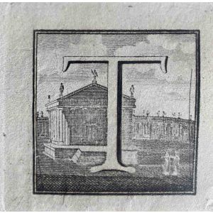 Antiquities of Herculaneum  - Letter of the Alphabet T