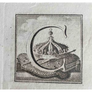 Antiquities of Herculaneum  - Letter of the Alphabet C