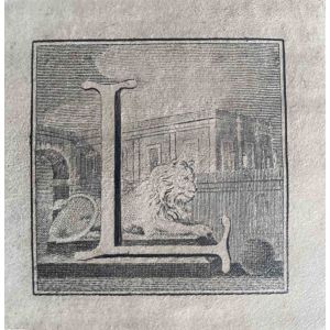 Antiquities of Herculaneum  - Letter of the Alphabet L