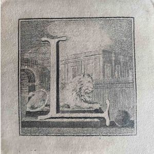 Antiquities of Herculaneum  - Letter of the Alphabet L