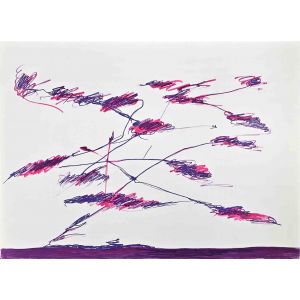 Abstract Violet Composition