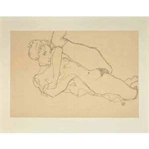 Reclining Nude, Left Leg Raised