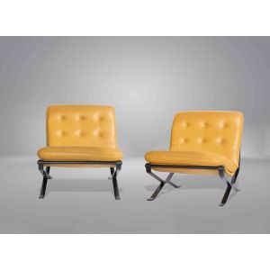 Pair of Lotus Armchair by Ice Parisi